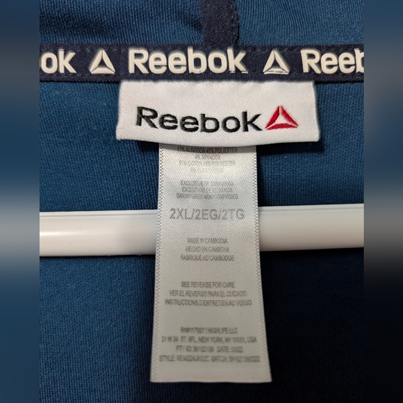 Reebok Teal Blue Athletic Jacket 2XL - Picture 4 of 5